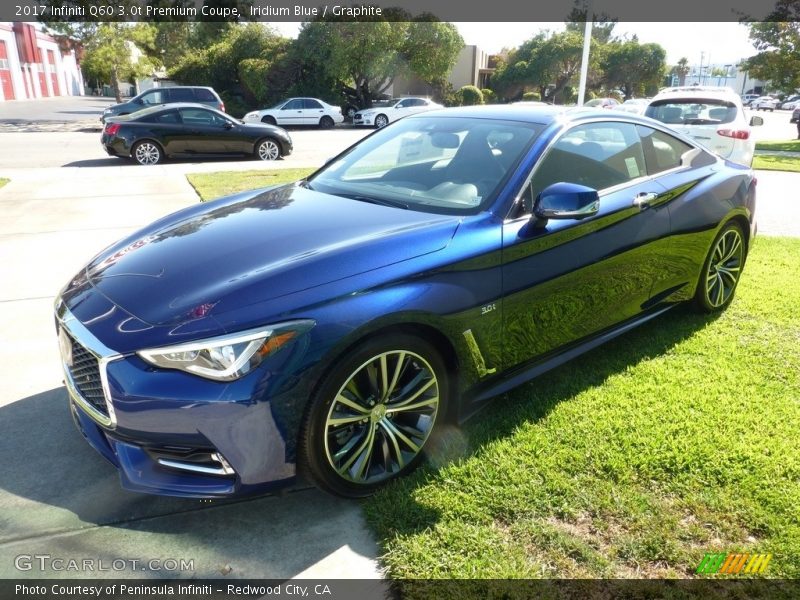 Iridium Blue / Graphite 2017 Infiniti Q60 3.0t Premium Coupe