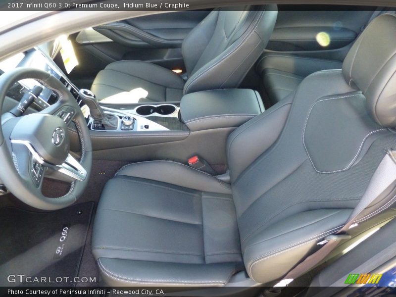 Front Seat of 2017 Q60 3.0t Premium Coupe