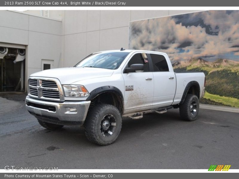 Bright White / Black/Diesel Gray 2013 Ram 2500 SLT Crew Cab 4x4