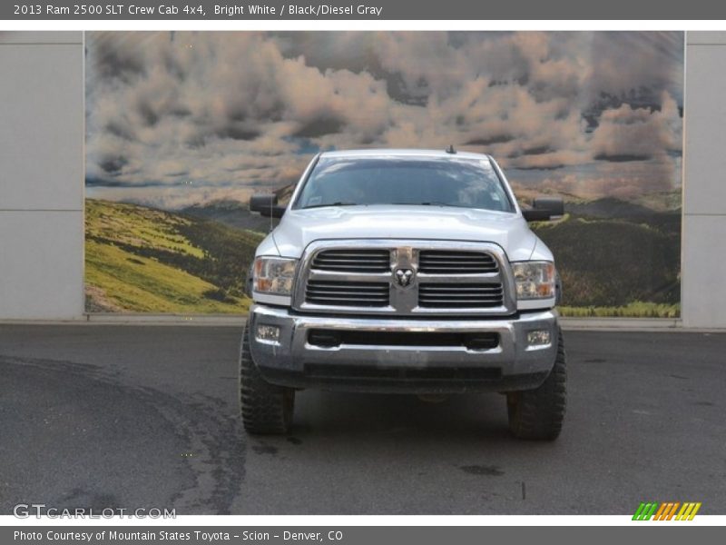 Bright White / Black/Diesel Gray 2013 Ram 2500 SLT Crew Cab 4x4