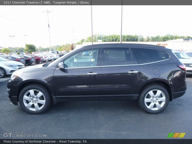 Tungsten Metallic / Ebony 2017 Chevrolet Traverse LT AWD