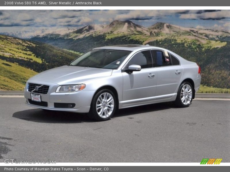 Silver Metallic / Anthracite Black 2008 Volvo S80 T6 AWD