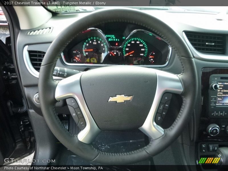 Tungsten Metallic / Ebony 2017 Chevrolet Traverse LT AWD