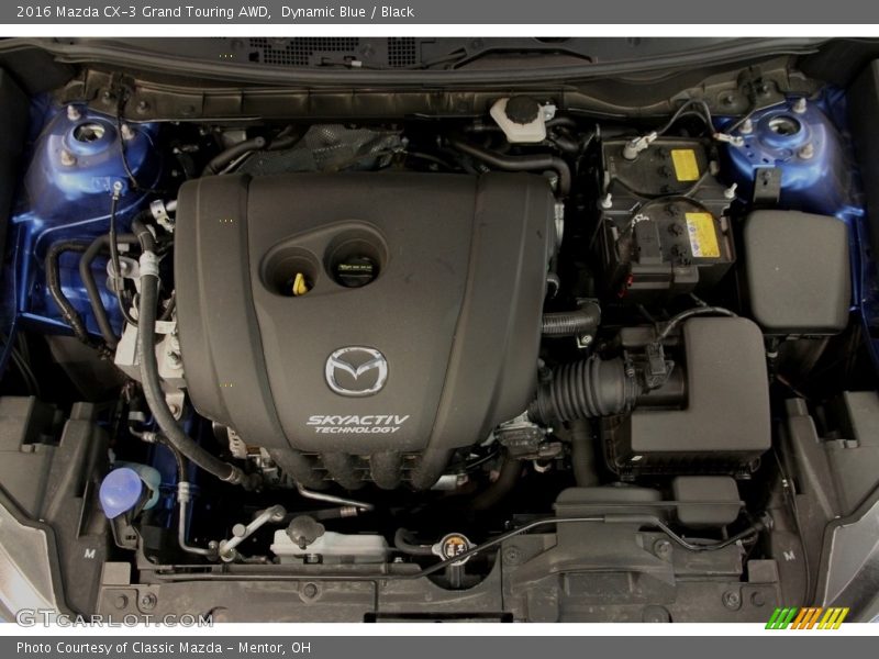 Dynamic Blue / Black 2016 Mazda CX-3 Grand Touring AWD