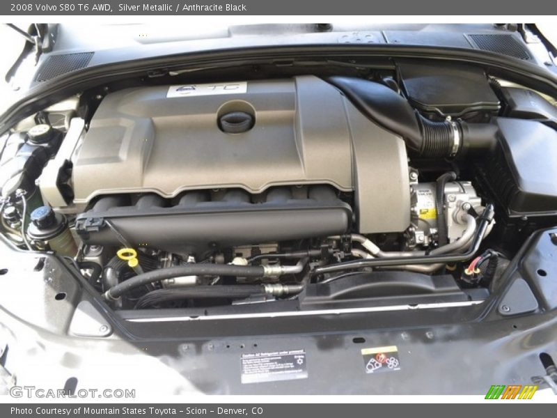 Silver Metallic / Anthracite Black 2008 Volvo S80 T6 AWD