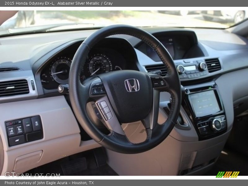 Alabaster Silver Metallic / Gray 2015 Honda Odyssey EX-L