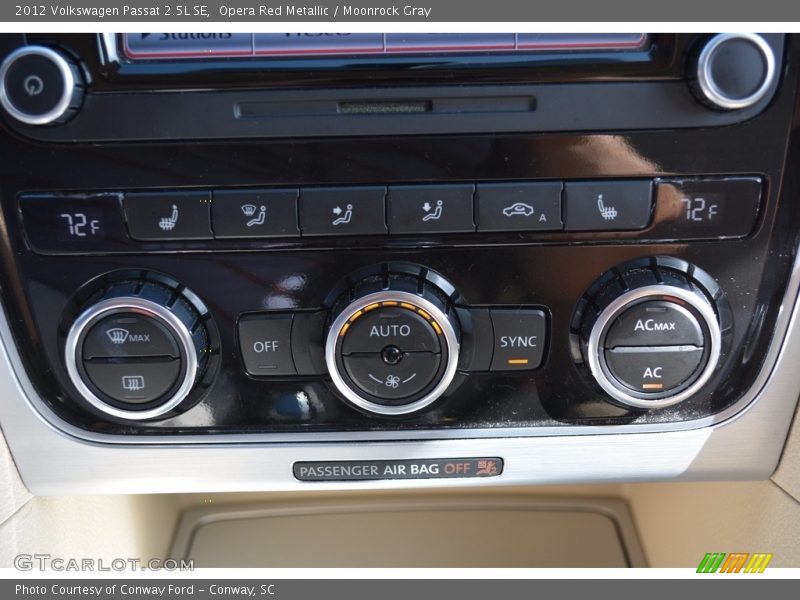 Opera Red Metallic / Moonrock Gray 2012 Volkswagen Passat 2.5L SE