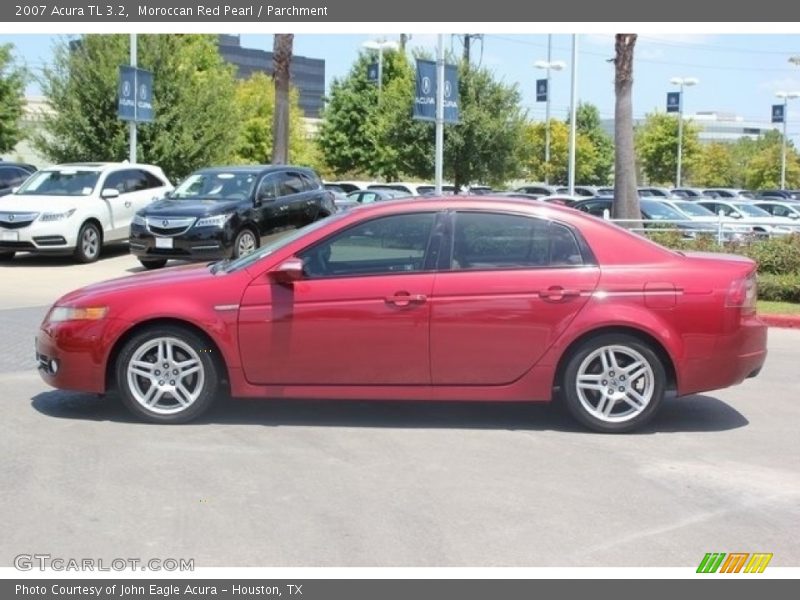 Moroccan Red Pearl / Parchment 2007 Acura TL 3.2
