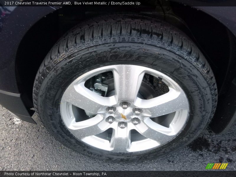 Blue Velvet Metallic / Ebony/Saddle Up 2017 Chevrolet Traverse Premier AWD
