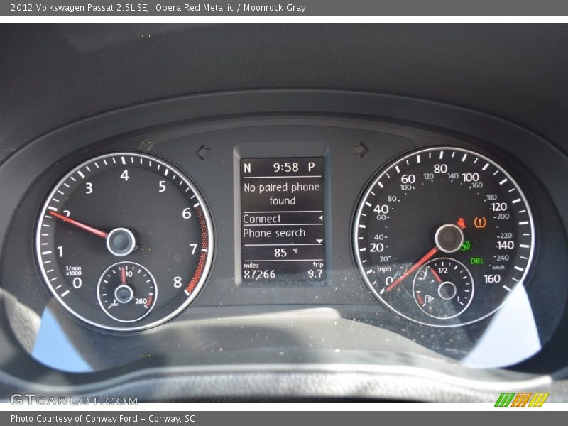 Opera Red Metallic / Moonrock Gray 2012 Volkswagen Passat 2.5L SE