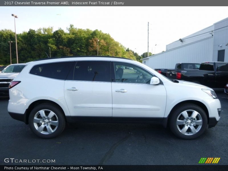 Iridescent Pearl Tricoat / Ebony 2017 Chevrolet Traverse Premier AWD