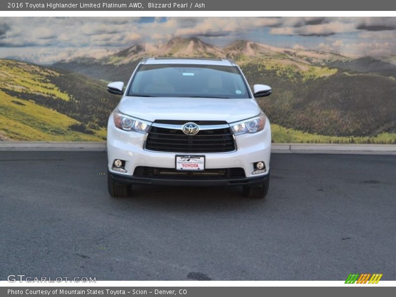 Blizzard Pearl / Ash 2016 Toyota Highlander Limited Platinum AWD