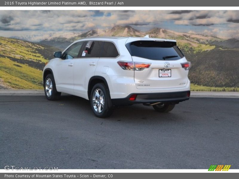 Blizzard Pearl / Ash 2016 Toyota Highlander Limited Platinum AWD