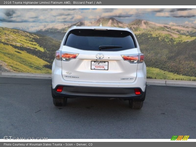 Blizzard Pearl / Ash 2016 Toyota Highlander Limited Platinum AWD