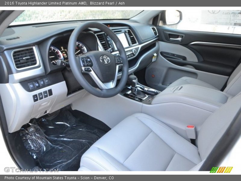 Blizzard Pearl / Ash 2016 Toyota Highlander Limited Platinum AWD