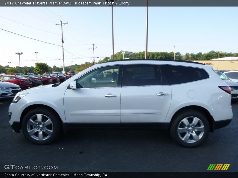 Iridescent Pearl Tricoat / Ebony 2017 Chevrolet Traverse Premier AWD