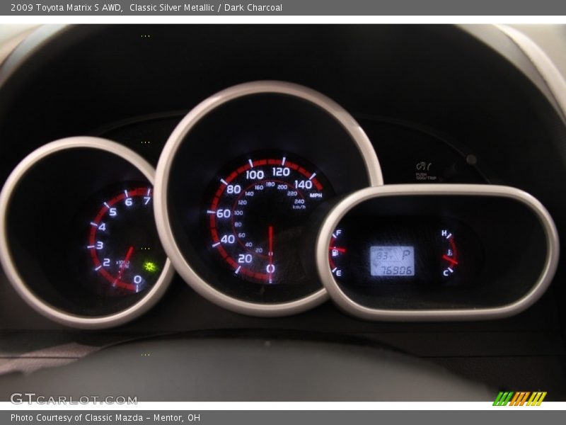 Classic Silver Metallic / Dark Charcoal 2009 Toyota Matrix S AWD