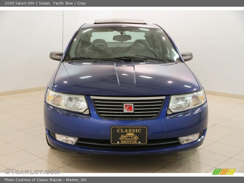 Pacific Blue / Gray 2006 Saturn ION 3 Sedan