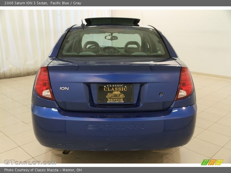Pacific Blue / Gray 2006 Saturn ION 3 Sedan