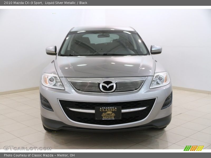 Liquid Silver Metallic / Black 2010 Mazda CX-9 Sport