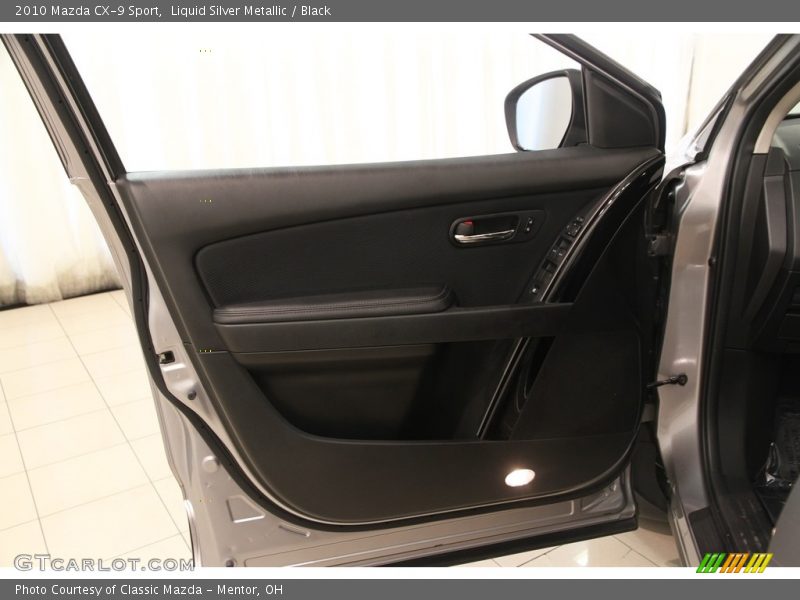 Liquid Silver Metallic / Black 2010 Mazda CX-9 Sport