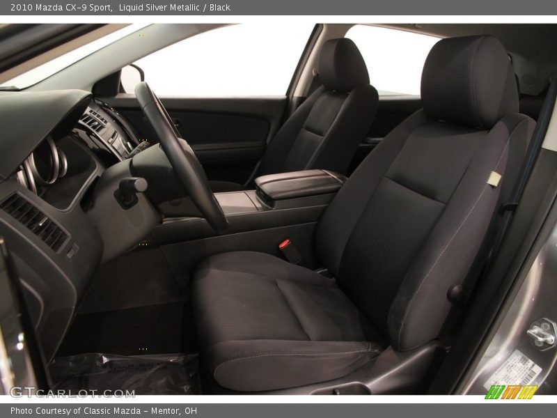 Liquid Silver Metallic / Black 2010 Mazda CX-9 Sport