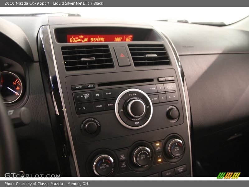 Liquid Silver Metallic / Black 2010 Mazda CX-9 Sport