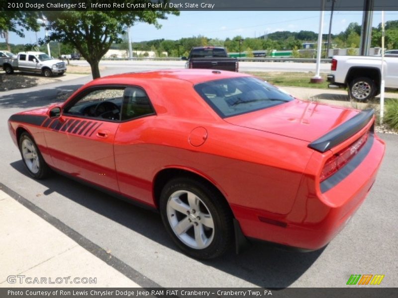Inferno Red Crystal Pearl / Dark Slate Gray 2010 Dodge Challenger SE