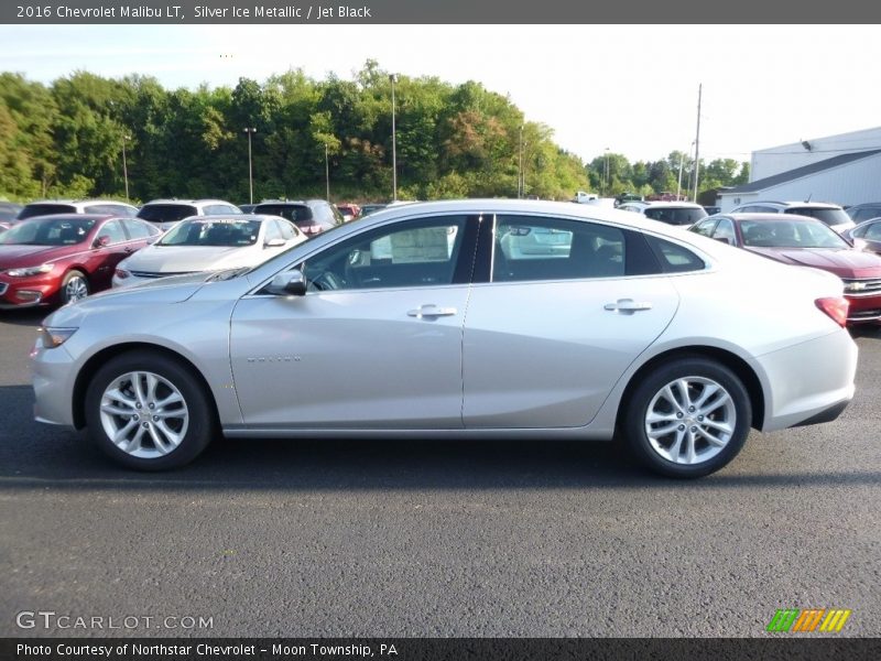 Silver Ice Metallic / Jet Black 2016 Chevrolet Malibu LT