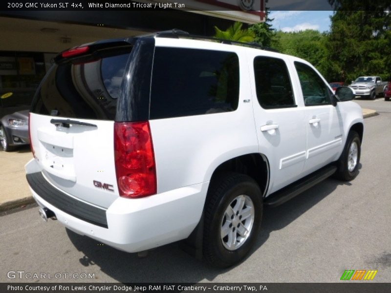 White Diamond Tricoat / Light Tan 2009 GMC Yukon SLT 4x4