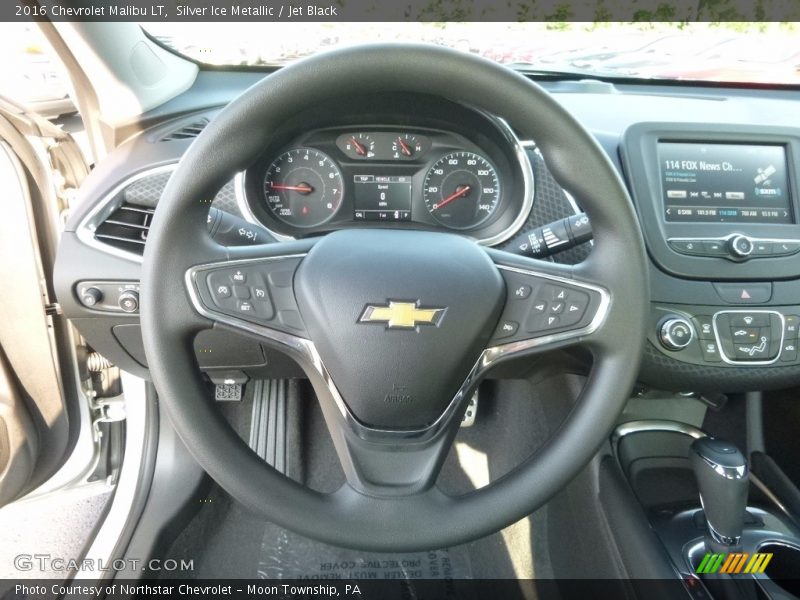Silver Ice Metallic / Jet Black 2016 Chevrolet Malibu LT