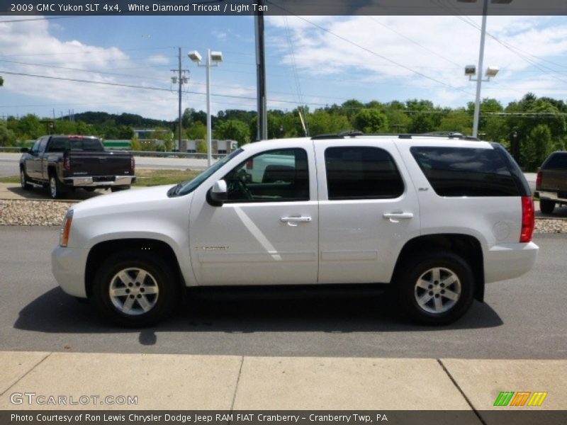White Diamond Tricoat / Light Tan 2009 GMC Yukon SLT 4x4