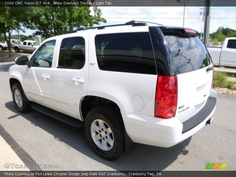 White Diamond Tricoat / Light Tan 2009 GMC Yukon SLT 4x4