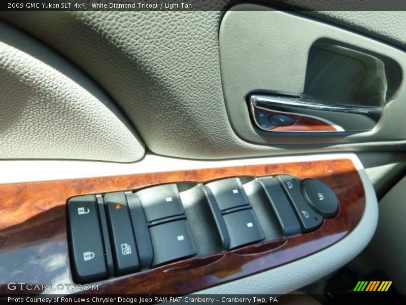 White Diamond Tricoat / Light Tan 2009 GMC Yukon SLT 4x4