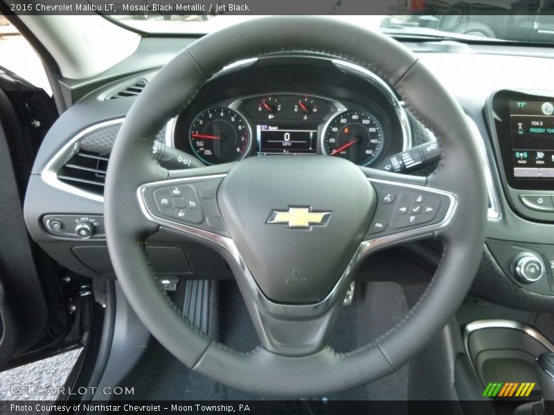 Mosaic Black Metallic / Jet Black 2016 Chevrolet Malibu LT