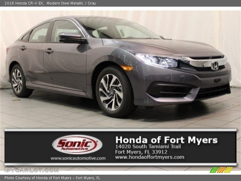 Modern Steel Metallic / Gray 2016 Honda CR-V EX