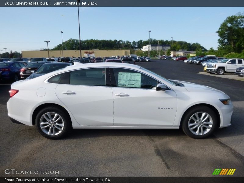 Summit White / Jet Black 2016 Chevrolet Malibu LT
