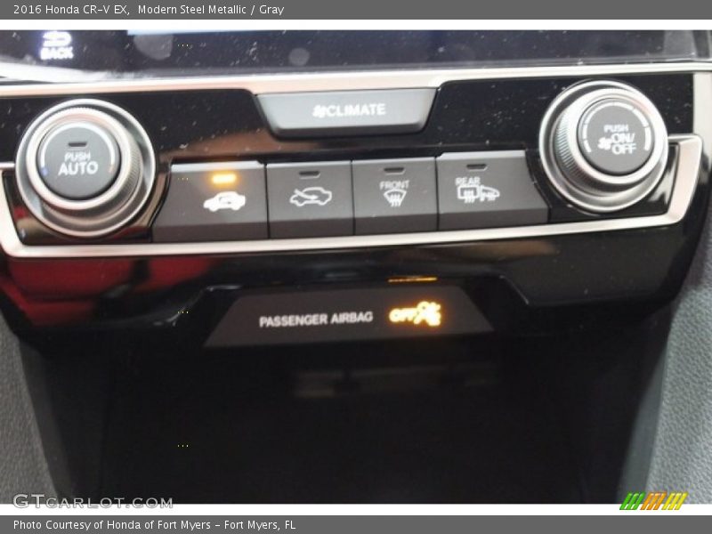 Modern Steel Metallic / Gray 2016 Honda CR-V EX