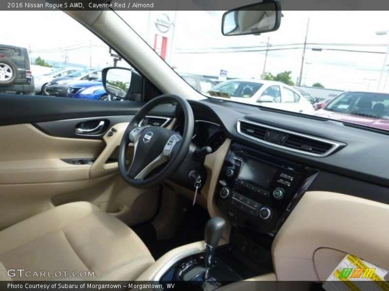 Cayenne Red / Almond 2016 Nissan Rogue S AWD