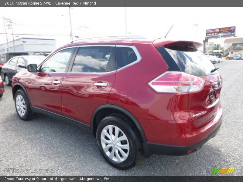Cayenne Red / Almond 2016 Nissan Rogue S AWD