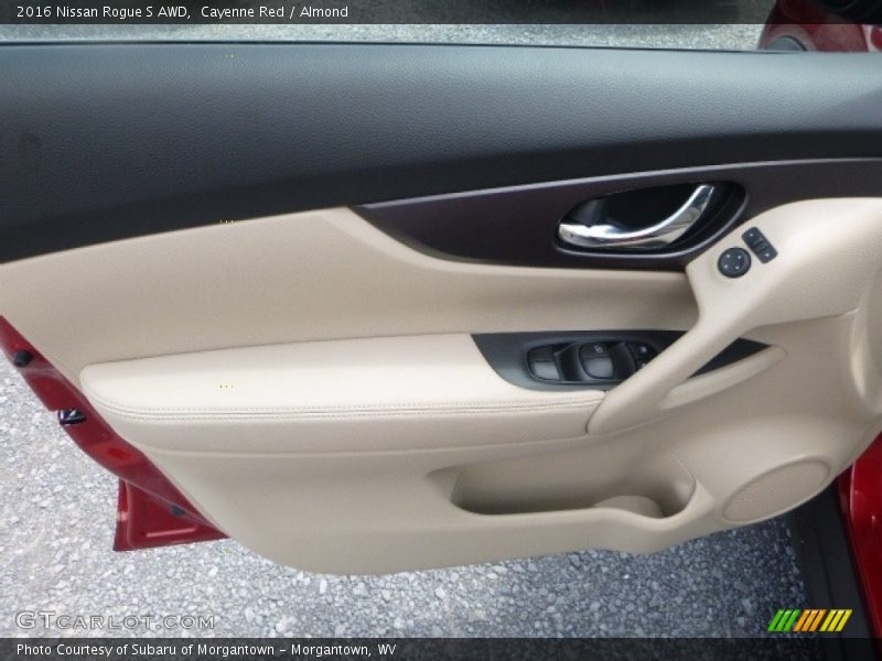 Cayenne Red / Almond 2016 Nissan Rogue S AWD