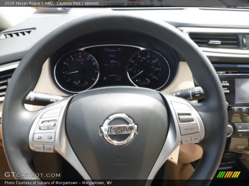 Cayenne Red / Almond 2016 Nissan Rogue S AWD