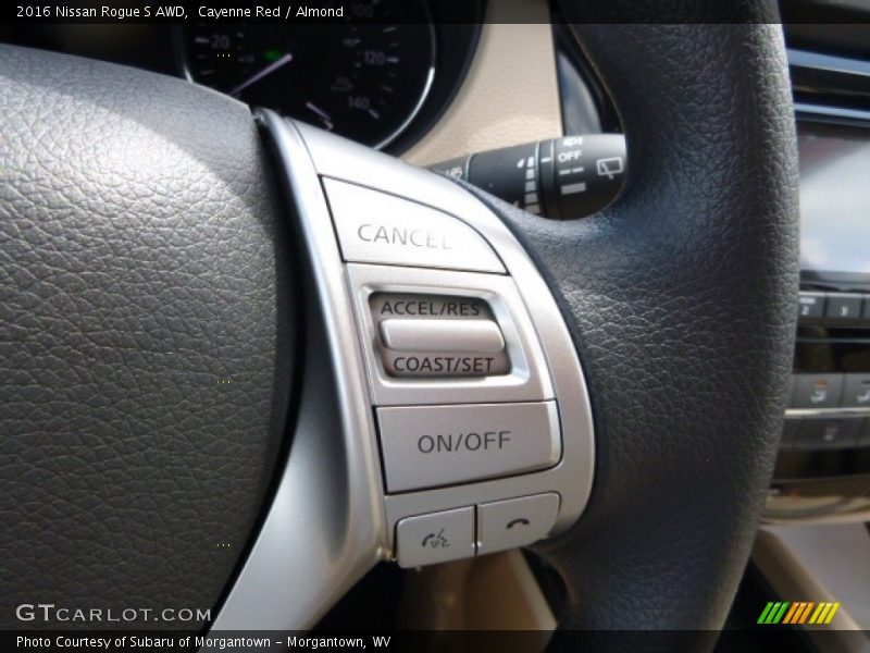 Cayenne Red / Almond 2016 Nissan Rogue S AWD