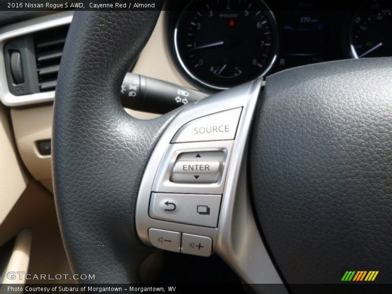 Cayenne Red / Almond 2016 Nissan Rogue S AWD
