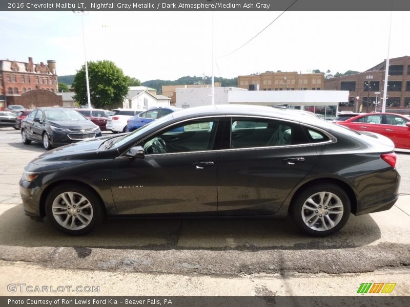 Nightfall Gray Metallic / Dark Atmosphere/Medium Ash Gray 2016 Chevrolet Malibu LT