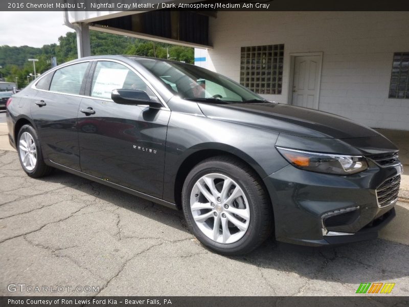 Nightfall Gray Metallic / Dark Atmosphere/Medium Ash Gray 2016 Chevrolet Malibu LT