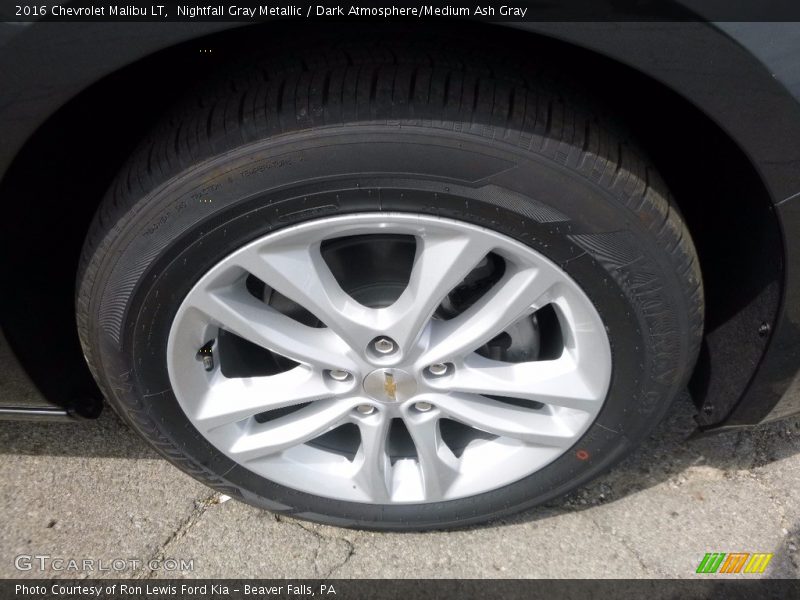 Nightfall Gray Metallic / Dark Atmosphere/Medium Ash Gray 2016 Chevrolet Malibu LT