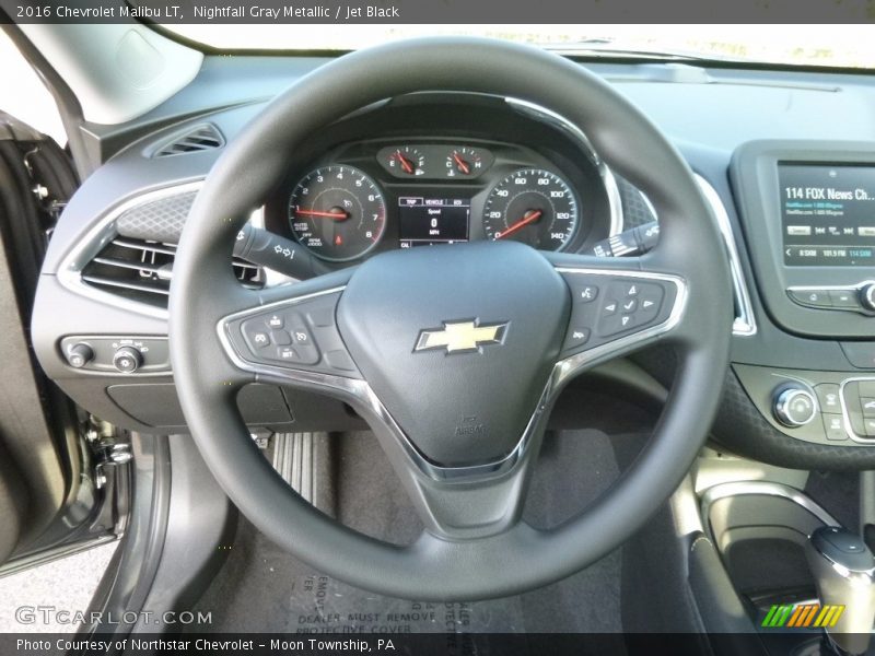 Nightfall Gray Metallic / Jet Black 2016 Chevrolet Malibu LT