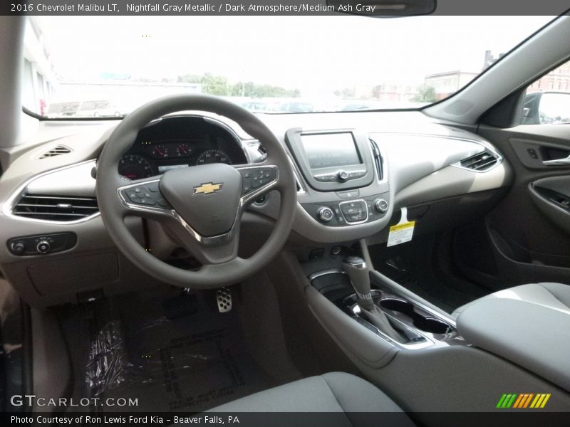 Nightfall Gray Metallic / Dark Atmosphere/Medium Ash Gray 2016 Chevrolet Malibu LT