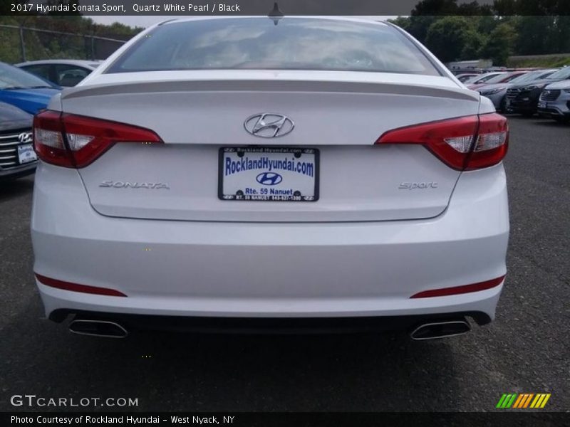 Quartz White Pearl / Black 2017 Hyundai Sonata Sport